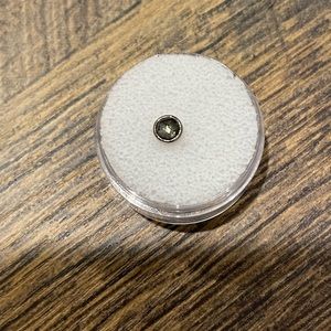 Mettle and Silver 14K White Gold Sapphire Threadless End (Press Fit)